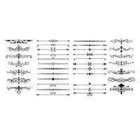 conception de vecteur d'éléments décoratifs ornés