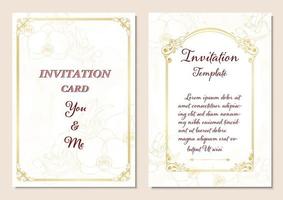 vecteur de carte d'invitation