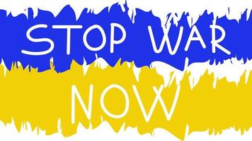 fond bleu et jaune. arrêter la guerre en ukraine. la russie attaque l'ukraine vecteur