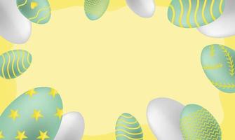 joyeuses pâques jour oeuf fond d'écran fond vecteur vacances événement dessin dessin animé logo plat modèle