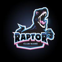 Logo de l&#39;emblème du raptor vecteur