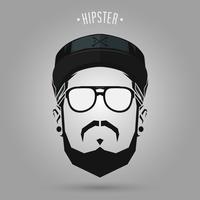 casquette signe hipster vecteur