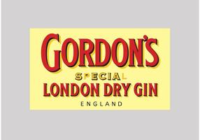 Gordon's Gin vecteur