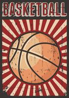 Basket-ball Football Sport Rétro Pop Art Affiche Signalisation vecteur