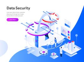 Concept d&#39;illustration isométrique de sécurité des données. Concept de design plat moderne de conception de page Web pour site Web et site Web mobile. Illustration vectorielle EPS 10 vecteur