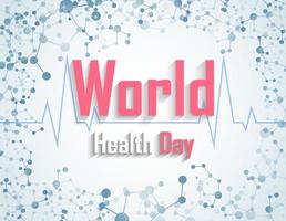concept de journée mondiale de la santé avec adn vecteur