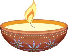 diwali fête indienne des lumières vecteur