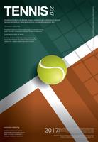 Illustration de vecteur affiche de championnat de tennis