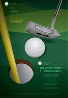 Illustration vectorielle de Poster Golf Championship vecteur