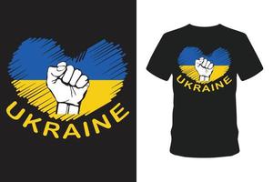 conception de t-shirt ukrainien gratuit. vecteur