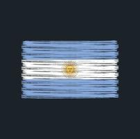 brosse drapeau argentine. drapeau national vecteur