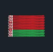 pinceau drapeau biélorusse. drapeau national vecteur