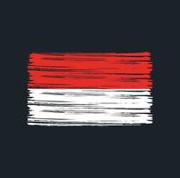 brosse drapeau indonésie vecteur