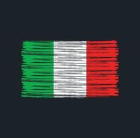 brosse drapeau italie vecteur