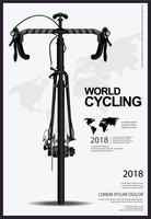 Illustration vectorielle de cyclisme affiche Design vecteur