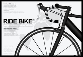 Illustration vectorielle de cyclisme affiche Design vecteur