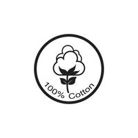 coton logo modèle vecteur symbole nature