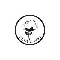 coton logo modèle vecteur symbole nature