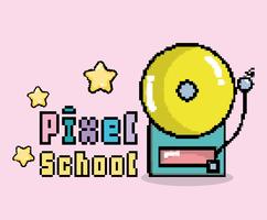 École d&#39;art pixel vecteur