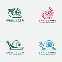 ensemble escargot logo créatif design moderne inspiration vecteur