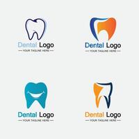 définir le modèle vectoriel de conception de logo dentaire. logo de dentiste créatif. logo vectoriel de la clinique dentaire.