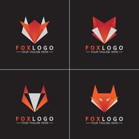 définir le modèle de conception d'illustration vectorielle logo fox vecteur