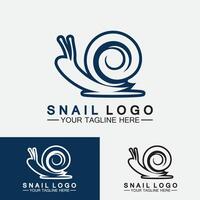 escargot logo créatif design moderne inspiration vecteur