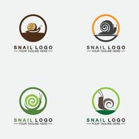 ensemble escargot logo créatif design moderne inspiration vecteur