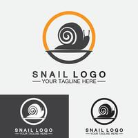 escargot logo créatif design moderne inspiration vecteur