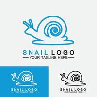 escargot logo créatif design moderne inspiration vecteur