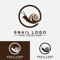 escargot logo créatif design moderne inspiration vecteur