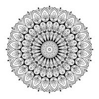 art vectoriel de mandala décoratif ornemental arrondi pour la page de livre de coloriage pour adultes et enfants vol-4