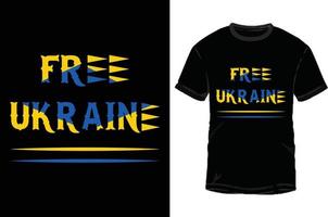 conception de t-shirt ukrainien gratuit vecteur