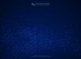 Structure de ligne géométrique abstrait bleu maille fond futuriste. illustration vectorielle eps10 vecteur