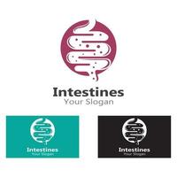 intestin humain logo collections intestin organe médical vecteur