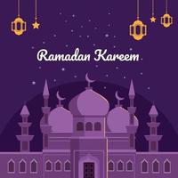 carte de voeux de ramadan. Ramadan Mubarak vecteur
