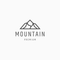 modèle de conception d'icône de logo de montagne vecteur