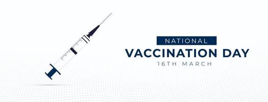 illustration de la journée nationale de la vaccination vecteur