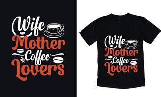 femme mère amoureux du café vecteur