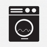 Icône de la machine à laver vecteur