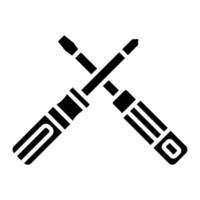 icône de glyphe de tournevis vecteur
