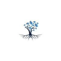 création de logo d'arbre vecteur