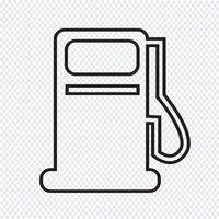 Icône de pompe à essence, icône de station d&#39;huile