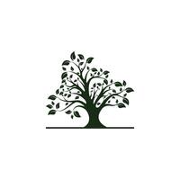 création de logo d'arbre vecteur