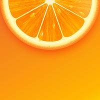 Vecteur de fond orange frais en tranches