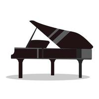 illustration de piano à queue classique sur fond blanc vecteur