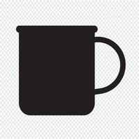 tasse d&#39;icône de café de thé vecteur