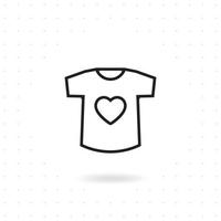 conception d'icône de t-shirt vecteur