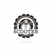 création de logo vectoriel scooter