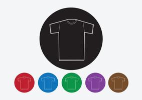 Habillement chemise et T-shirt Icon Icônes de vêtements vecteur